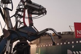 Dans le jardin du siège